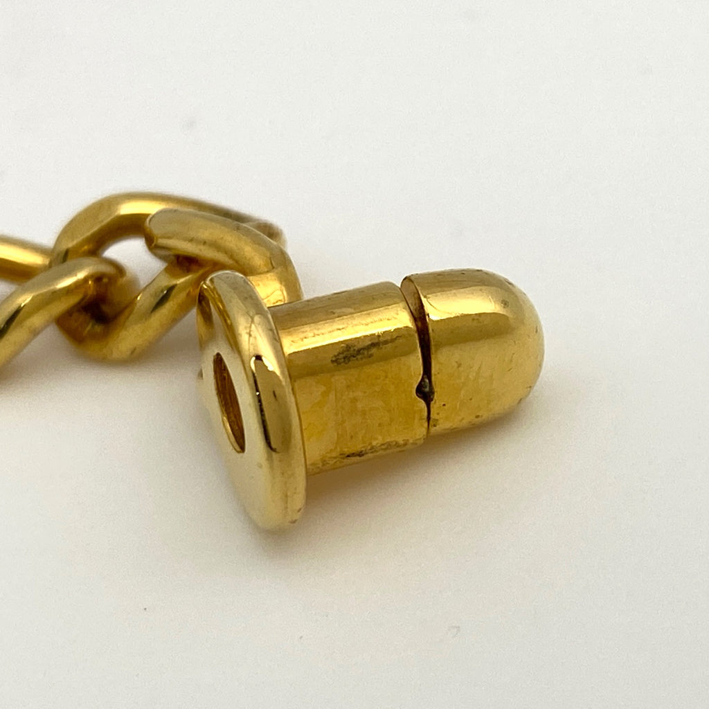 シャネル ココマーク チェーン ネックレス チョーカー ターンロック ネックレス GP ゴールド レディース 【中古】bracc