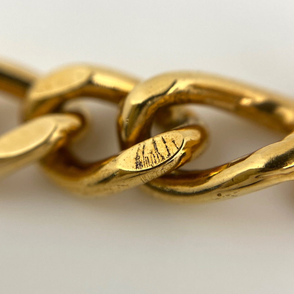 シャネル ココマーク チェーン ネックレス チョーカー ターンロック ネックレス GP ゴールド レディース 【中古】bracc