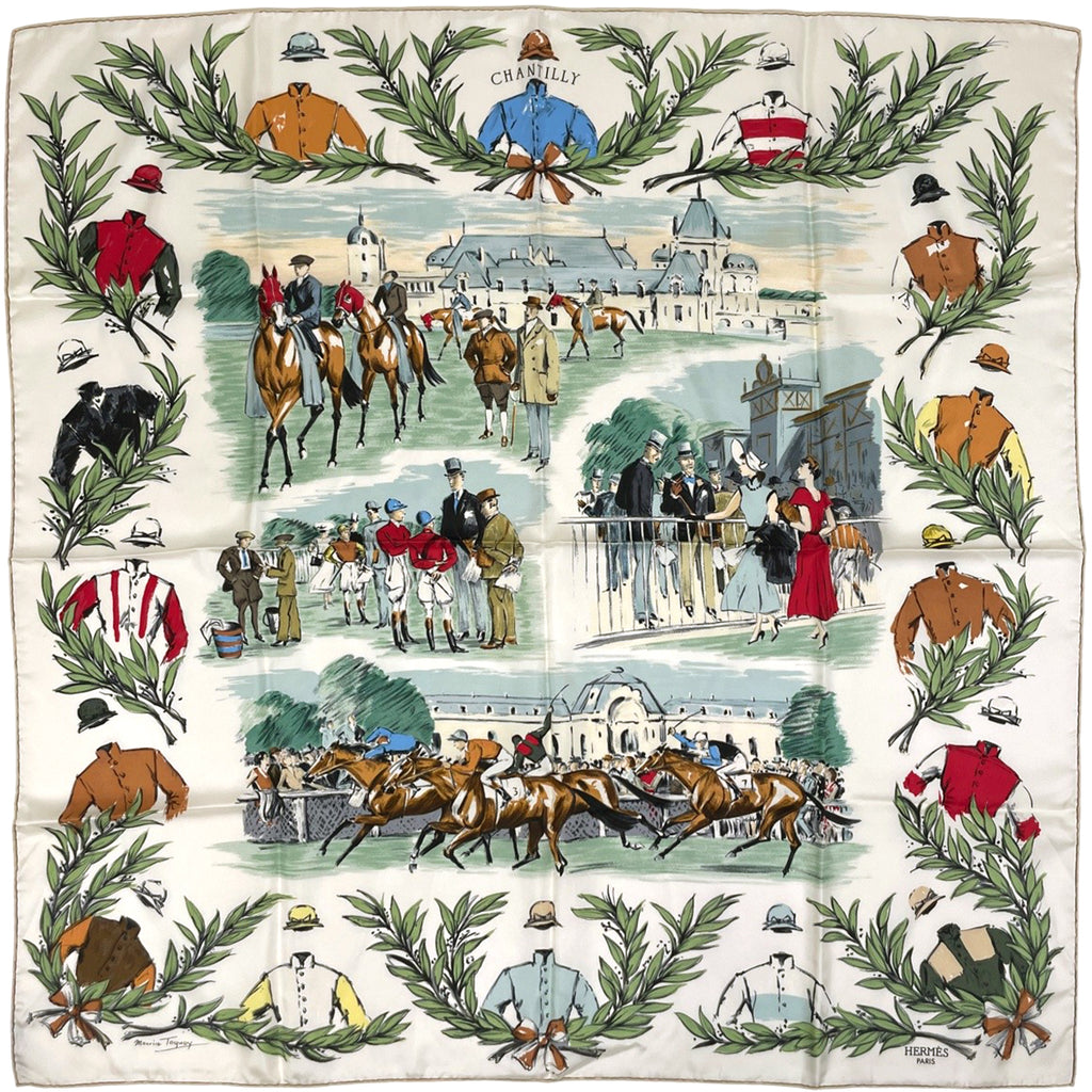 エルメス カレ90 競馬場 スカーフ シルク マルチカラー レディース ブランドバッグ・小物 中古 brbag