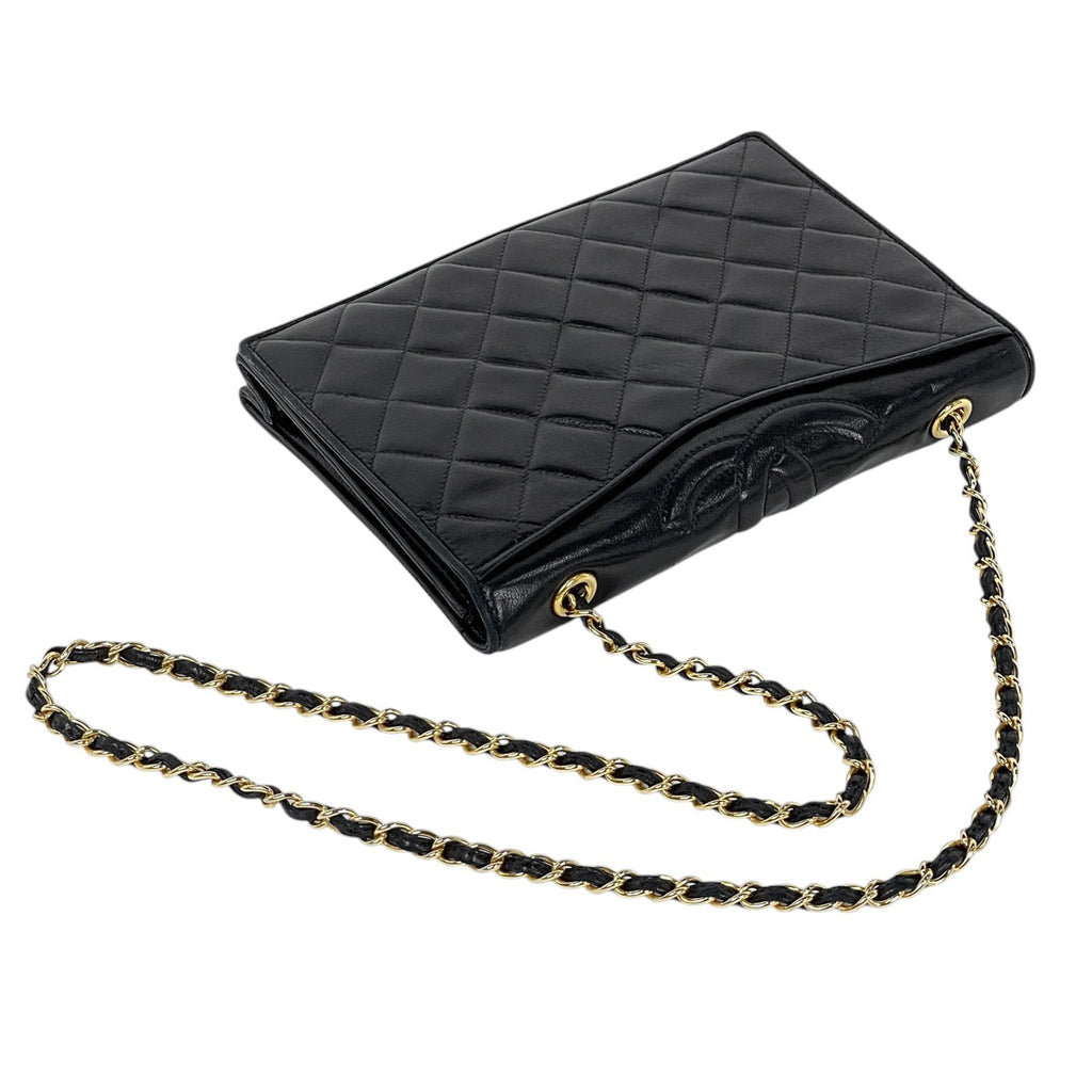 シャネル ココマーク チェーン ショルダーバッグ マトラッセ ショルダーバッグ ブラック レディース 【中古】brbag