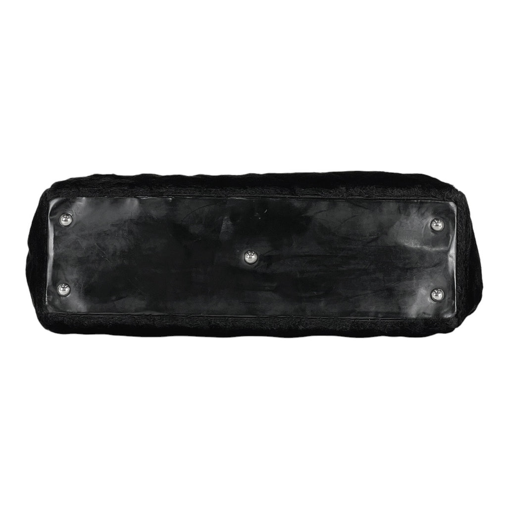 シャネル ココマーク チェーン トートバッグ カメリア ショルダーバッグ トートバッグ ファー ブラック レディース 【中古】brbag