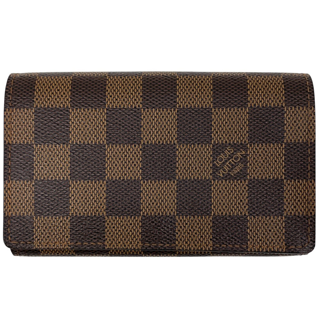 ルイ・ヴィトン ポルト モネ ビエ トレゾール L字ファスナー 二つ折り財布 ダミエ ブラウン N61736 レディース 【中古】brbag