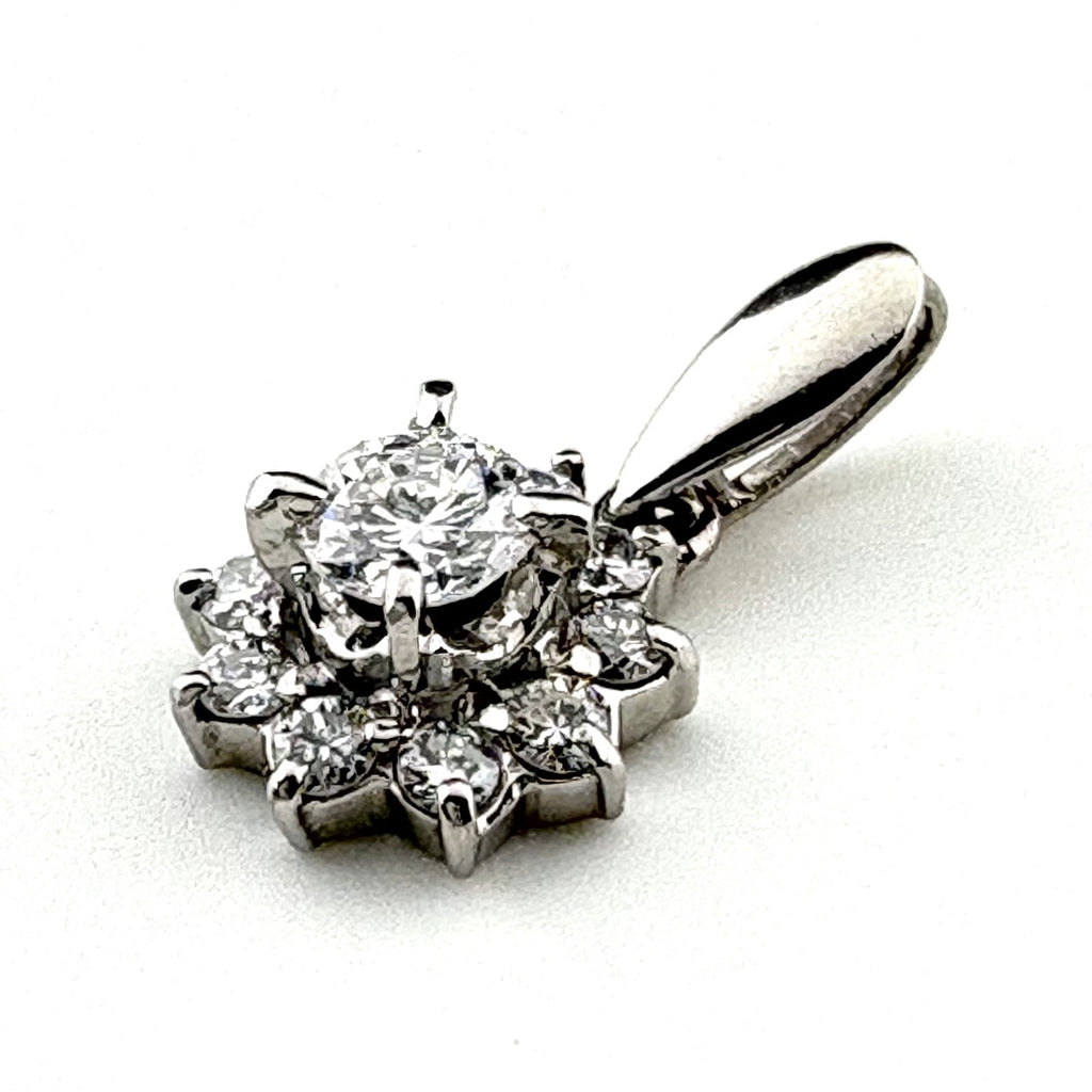 メレダイヤ ペンダントトップ プラチナ ペンダントトップ Pt900 ダイヤモンド レディース 【中古】nbjwl