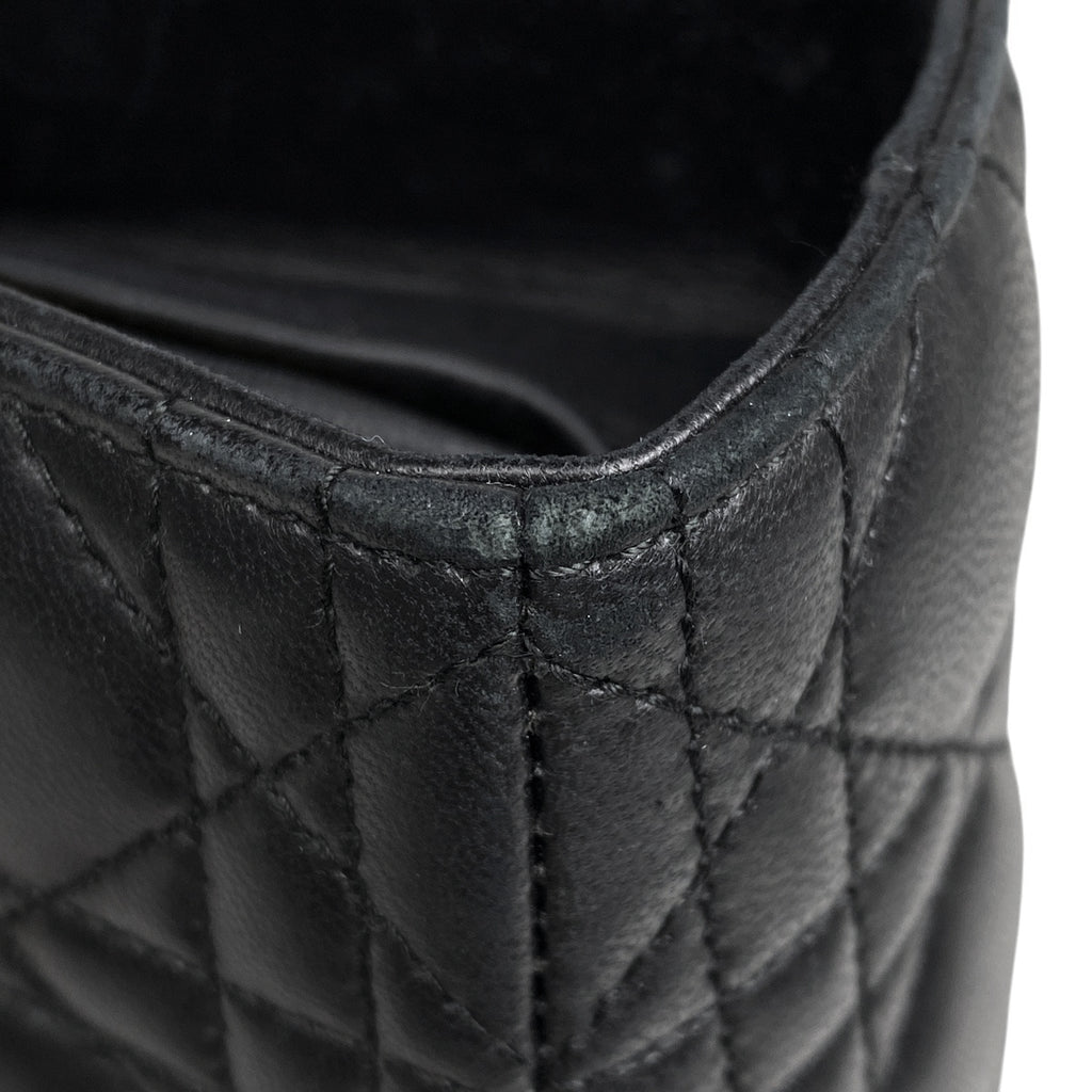 クリスチャンディオール レディディオール 2WAY ショルダーバッグ カナージュ ハンドバッグ レザー ブラック レディース 【中古】brbag