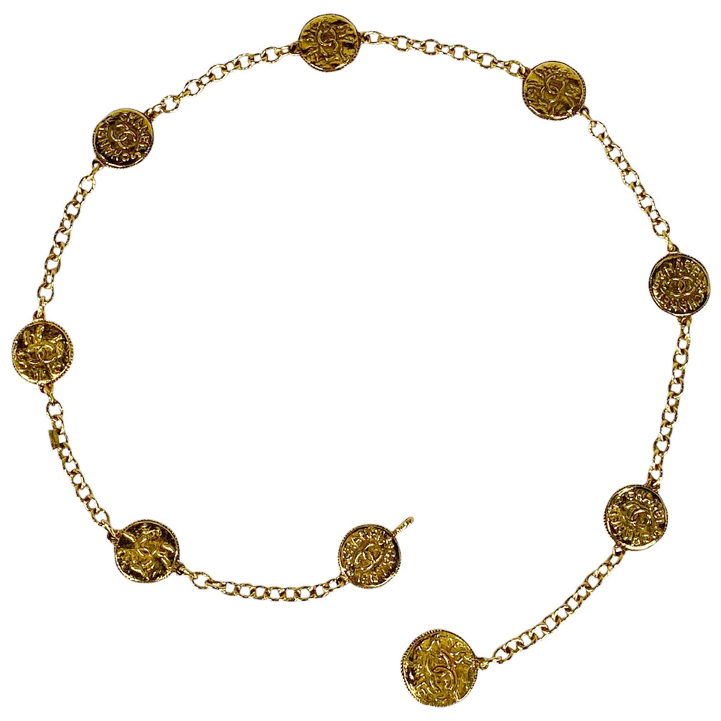 シャネル ココマーク チェーン ベルト GP ゴールド レディース 【中古】brbag