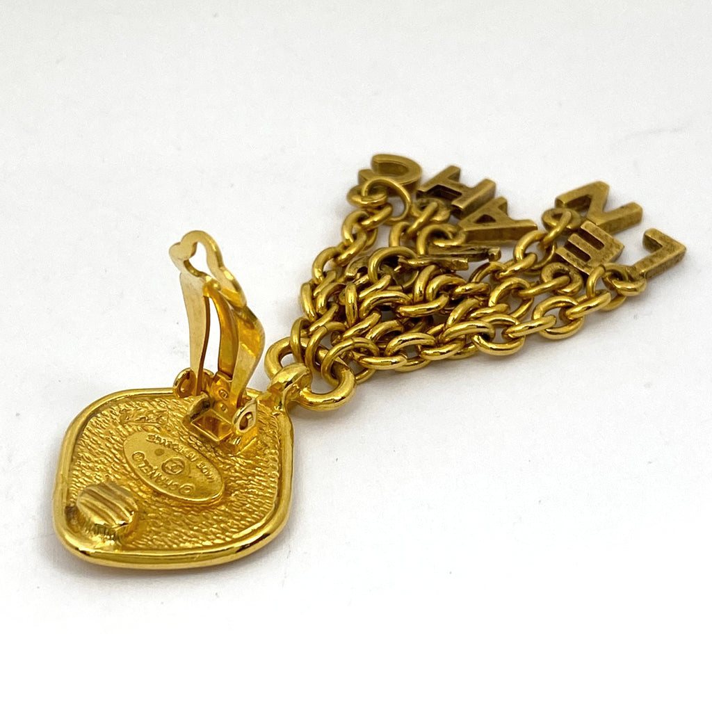 シャネル ココマーク イヤリング スイング ロゴ イヤリング GP ゴールド レディース 【中古】bracc