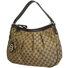 グッチ GG柄 スーキー ショルダーバッグ ワンショルダー 肩掛け ショルダーバッグ GGキャンバス ブラウン 364843 レディース 【中古】brbag