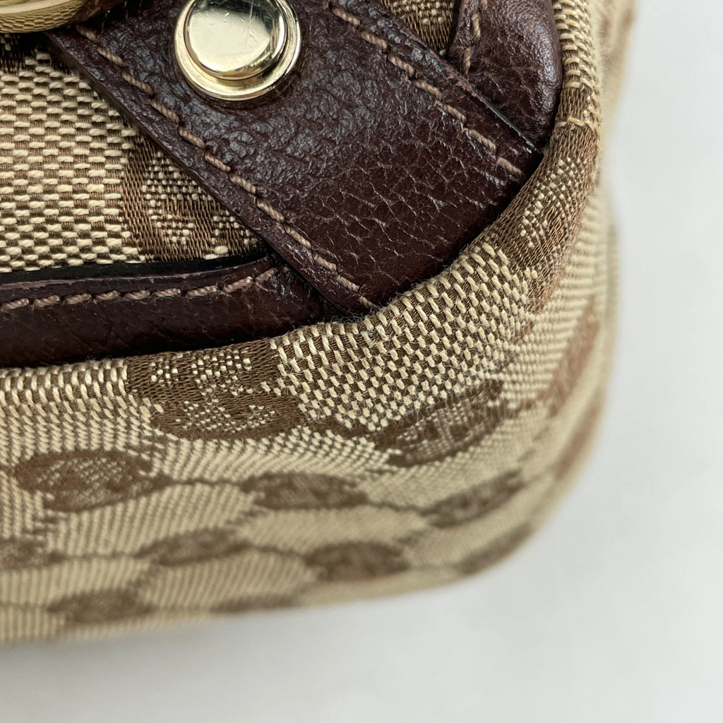 グッチ GG柄 トートバッグ アビー ハンドバッグ トートバッグ GGキャンバス ブラウン 130739 レディース 【中古】brbag