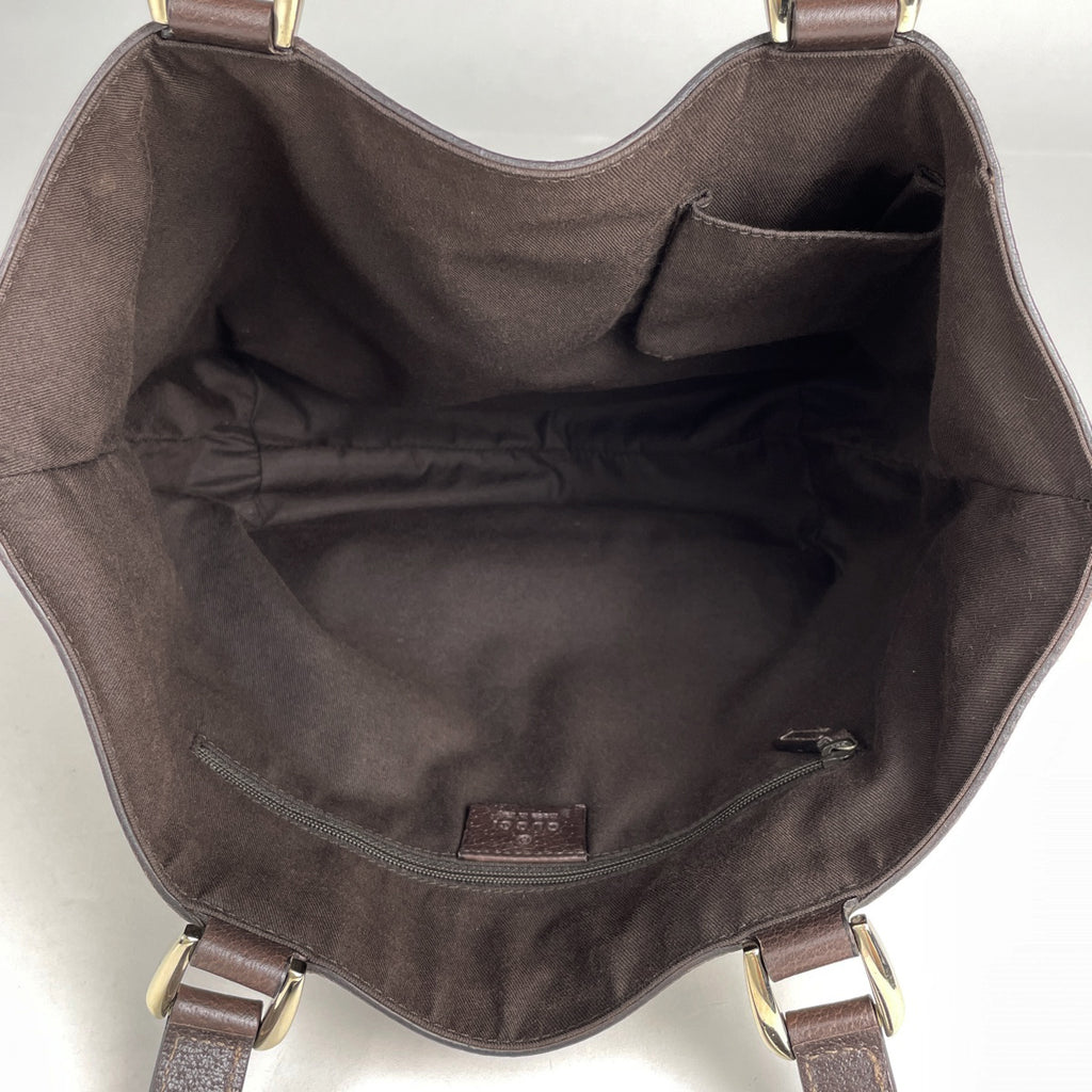 グッチ GG柄 トートバッグ アビー ハンドバッグ トートバッグ GGキャンバス ブラウン 130739 レディース 【中古】brbag