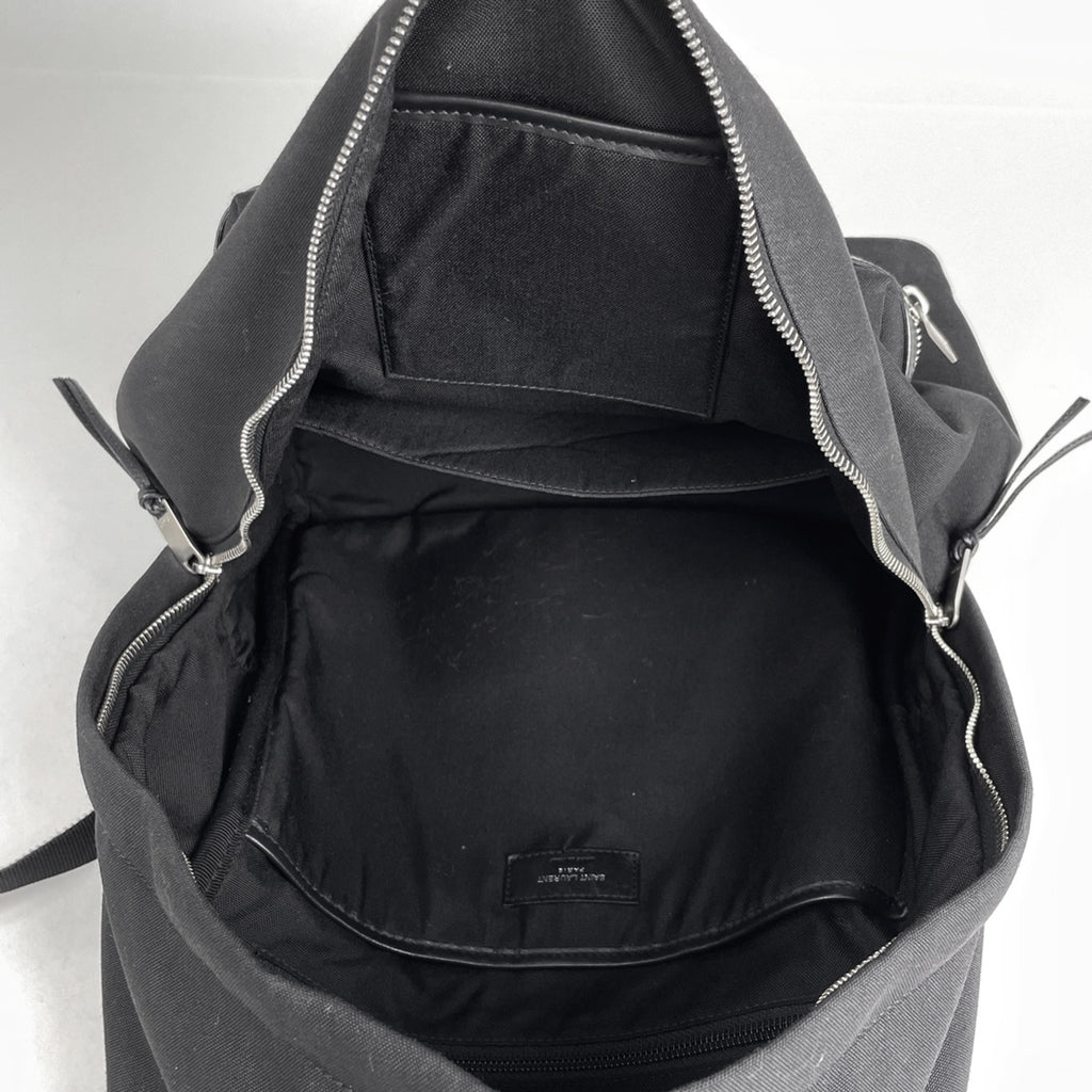サンローランパリ シティ リュックサック デイパック バックパック ロゴ リュック ナイロン ブラック 534967 レディース 【中古】brbag