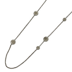 ジョージジェンセン デザイン ロング ネックレス デイジー フラワー ネックレス シルバー925 シルバー レディース 【中古】bracc