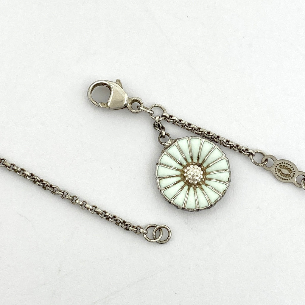 ジョージジェンセン デザイン ロング ネックレス デイジー フラワー ネックレス シルバー925 シルバー レディース 【中古】bracc