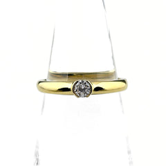 ダイヤモンド デザインリング YG イエローゴールド 指輪 サファイア リング 10.5号 K18 ダイヤモンド サファイア レディース ノンブランドジュエリー 【中古】nbjwl