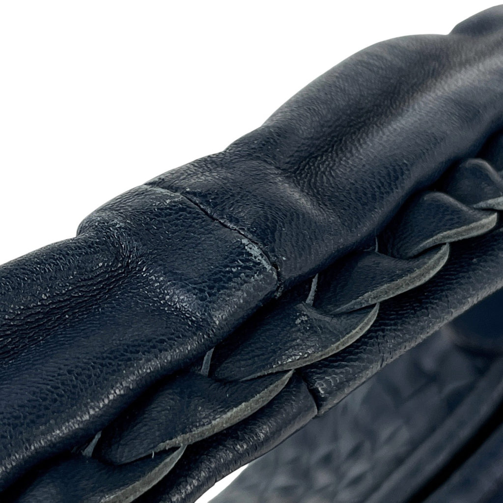 ボッテガヴェネタ イントレチャート ショルダーバッグ ハンドバッグ 肩掛け ショルダーバッグ レザー ブルー 115653 レディース 【中古】brbag