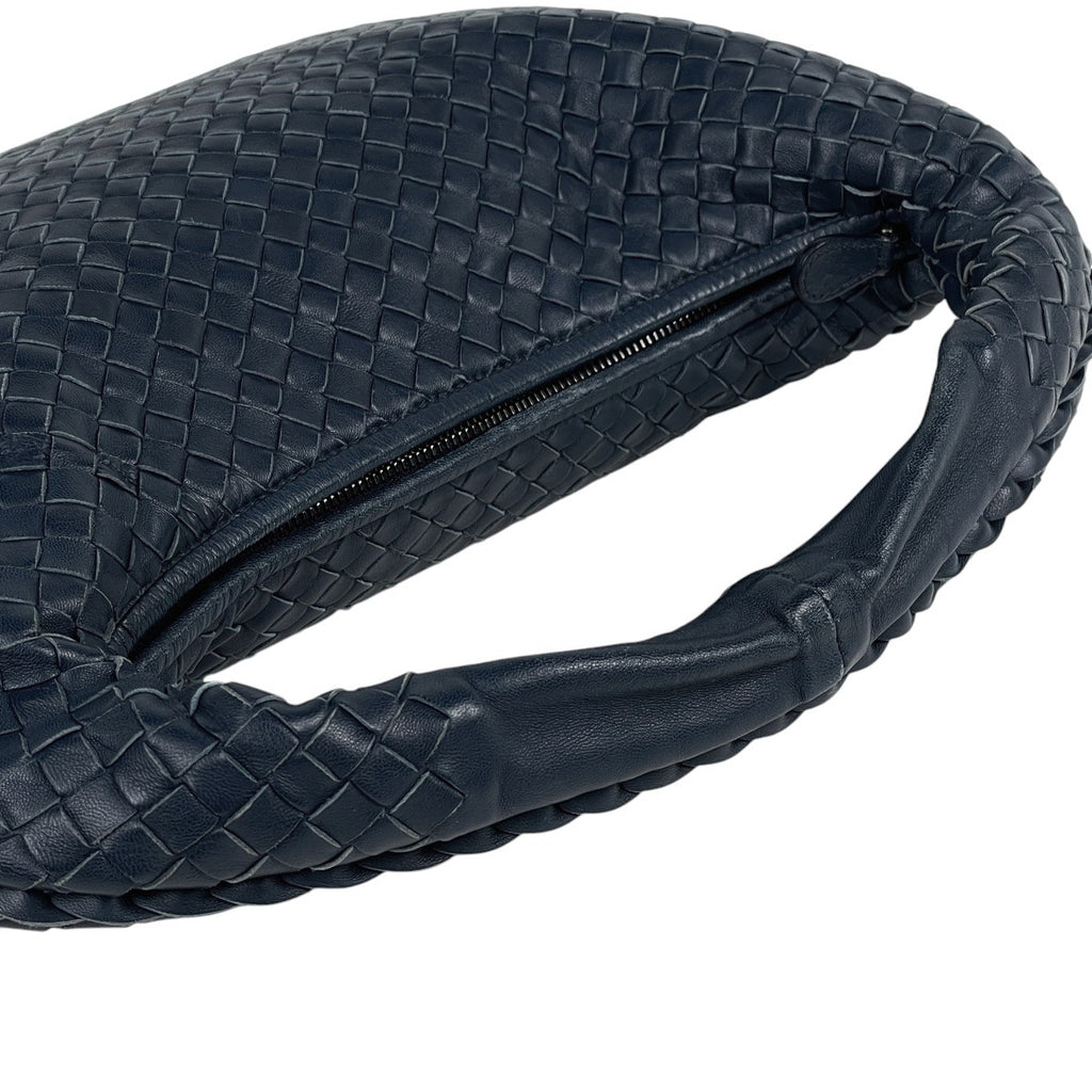 ボッテガヴェネタ イントレチャート ショルダーバッグ ハンドバッグ 肩掛け ショルダーバッグ レザー ブルー 115653 レディース 【中古】brbag