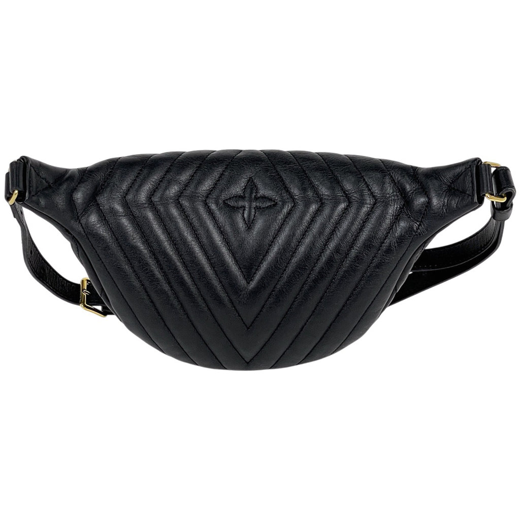 ルイ・ヴィトン ニューウェーブ バムバッグ ウエストバッグ ボディバッグ レザー ノワール(ブラック) M53750 レディース 【中古】brbag