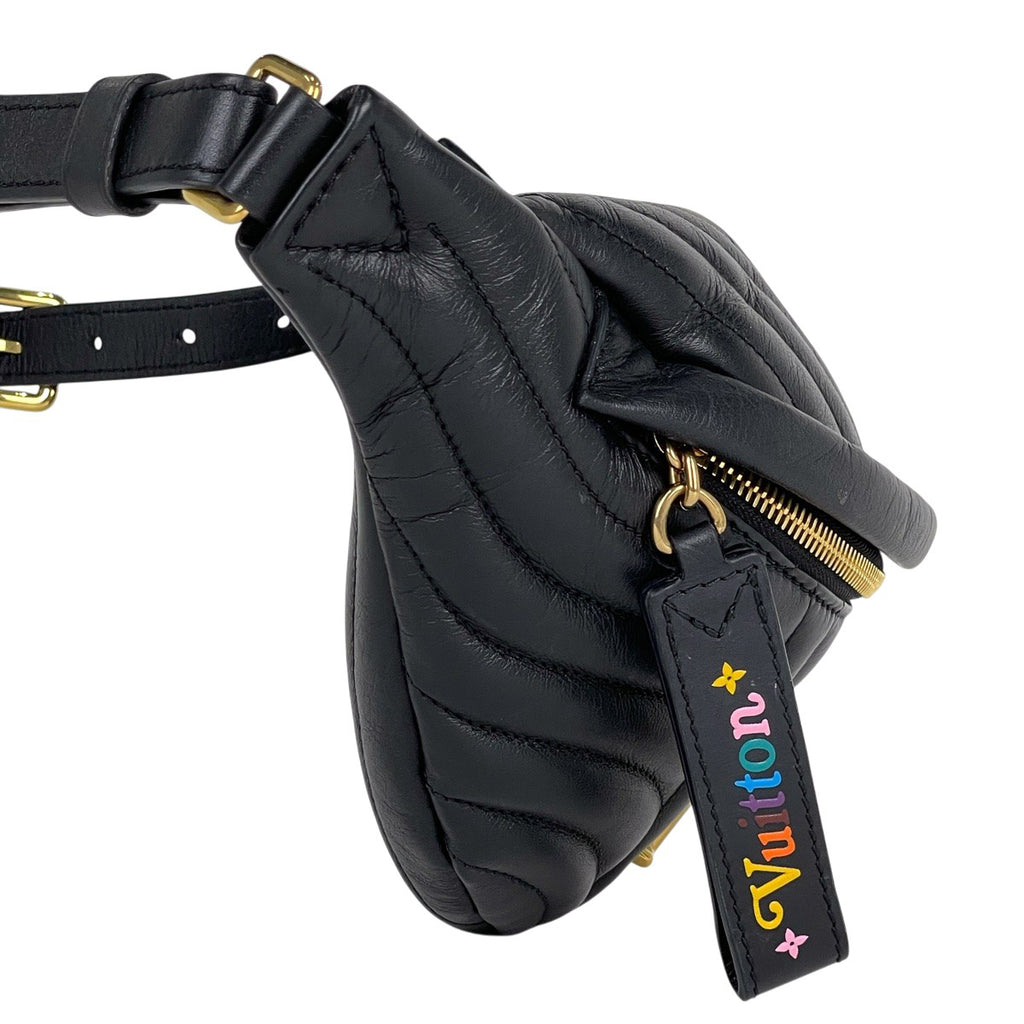 ルイ・ヴィトン ニューウェーブ バムバッグ ウエストバッグ ボディバッグ レザー ノワール(ブラック) M53750 レディース 【中古】brbag