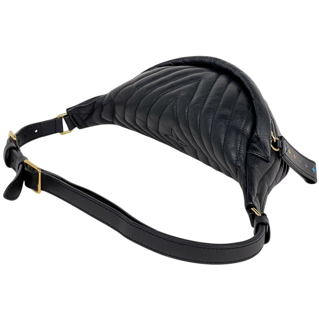 ルイ・ヴィトン ニューウェーブ バムバッグ ウエストバッグ ボディバッグ レザー ノワール(ブラック) M53750 レディース 【中古】brbag