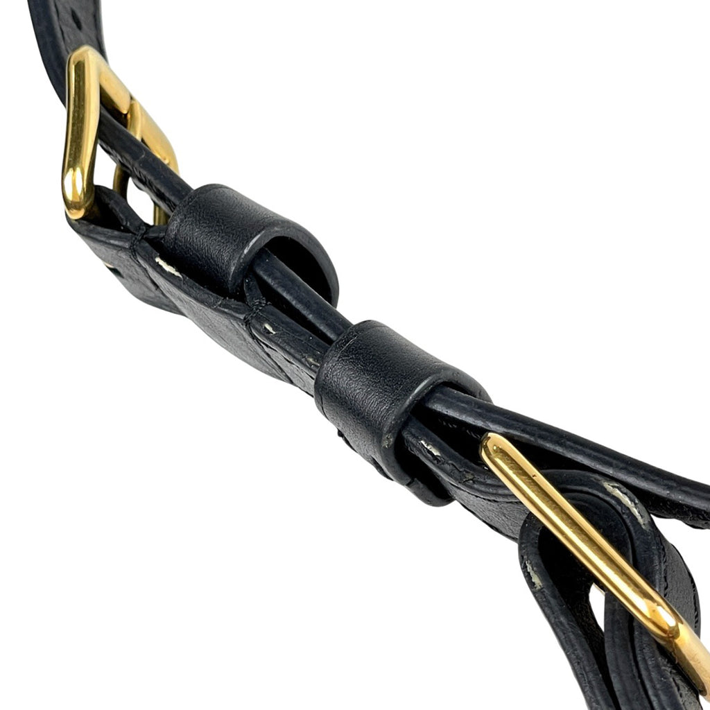 ルイ・ヴィトン ニューウェーブ バムバッグ ウエストバッグ ボディバッグ レザー ノワール(ブラック) M53750 レディース 【中古】brbag