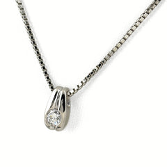 ダイヤモンド デザインネックレス プラチナ ペンダント ネックレス Pt850 ダイヤモンド レディース ノンブランドジュエリー 【中古】nbjwl