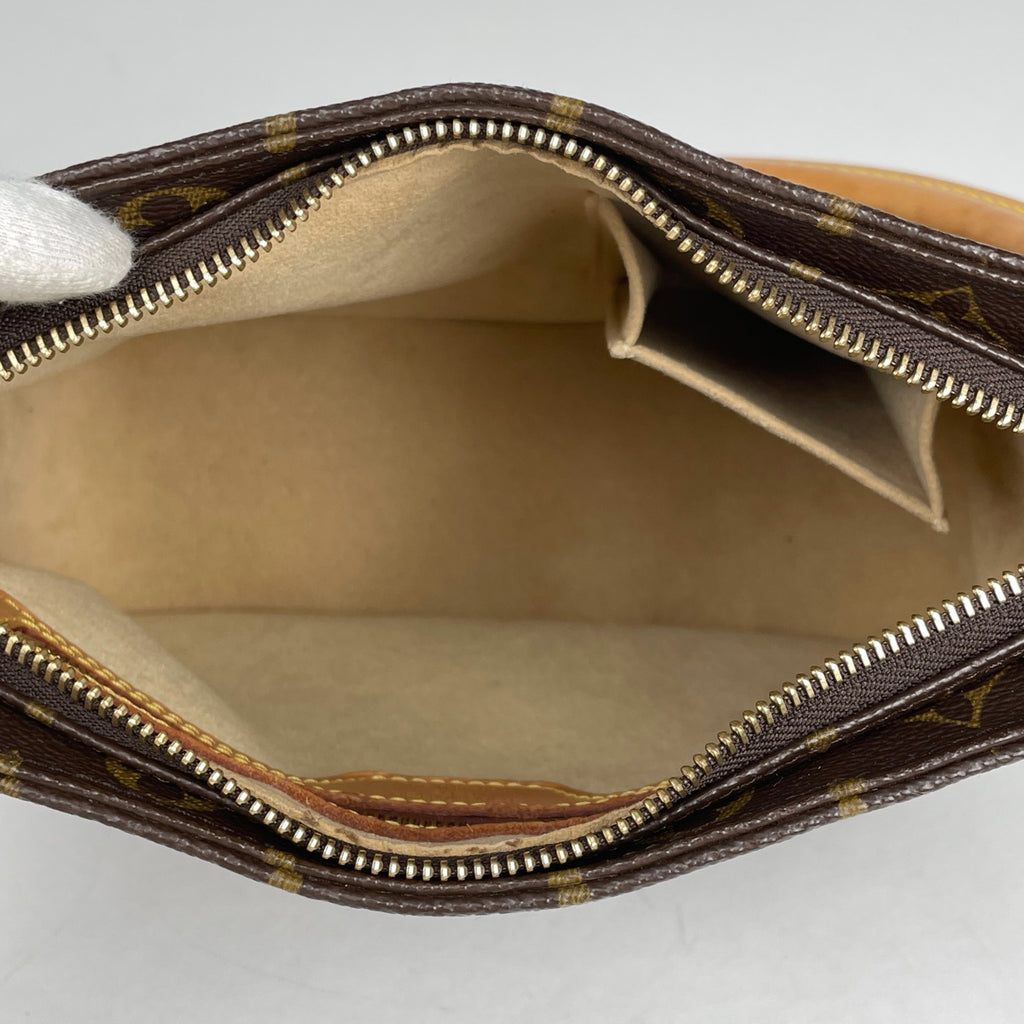 ルイ・ヴィトン ルーピング MM 肩掛け ワンショルダー ショルダーバッグ モノグラム ブラウン M51146 レディース 【中古】brbag