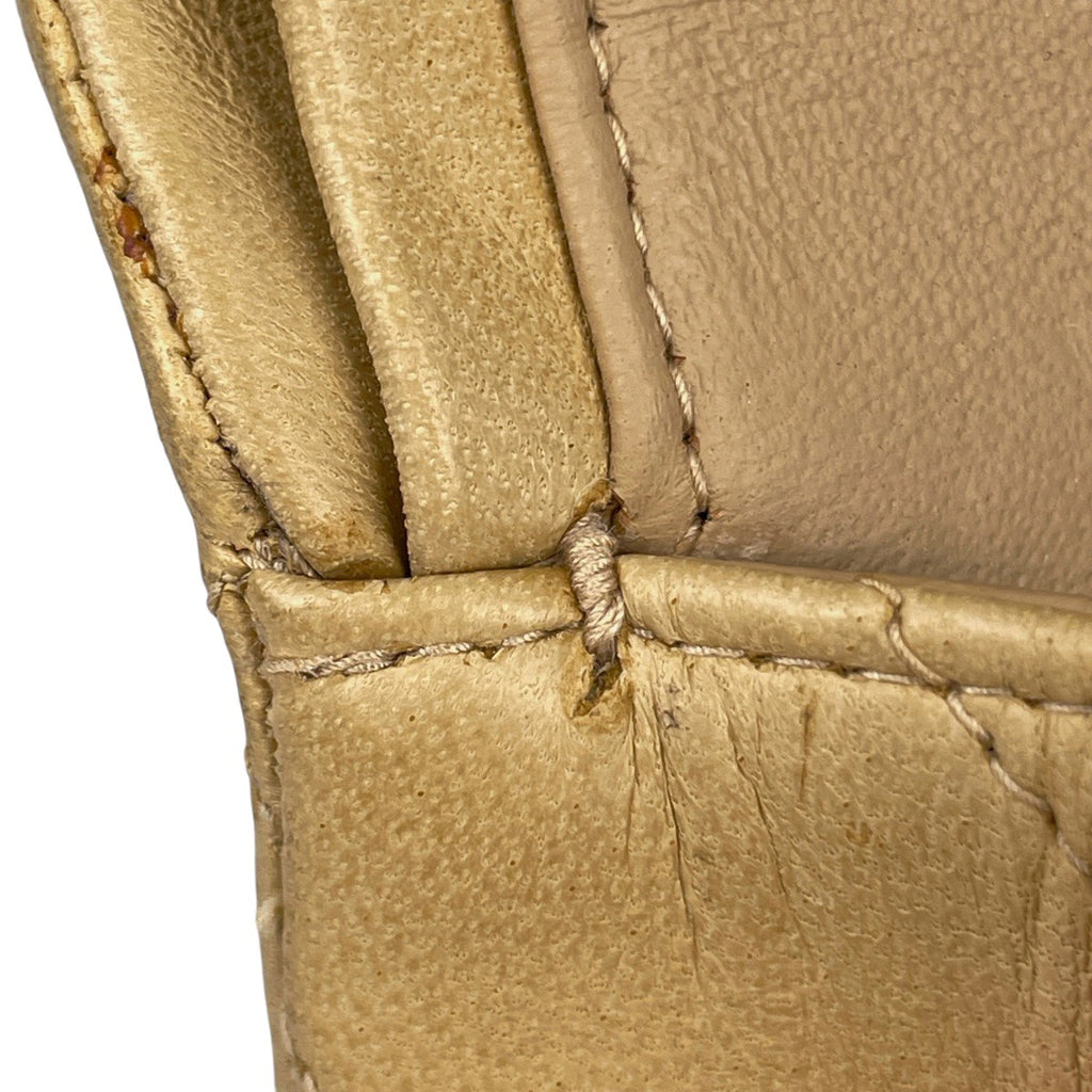 シャネル マトラッセ Wフラップ チェーン ショルダーバッグ ココマーク ショルダーバッグ レザー ベージュ A01113 レディース 【中古】brbag