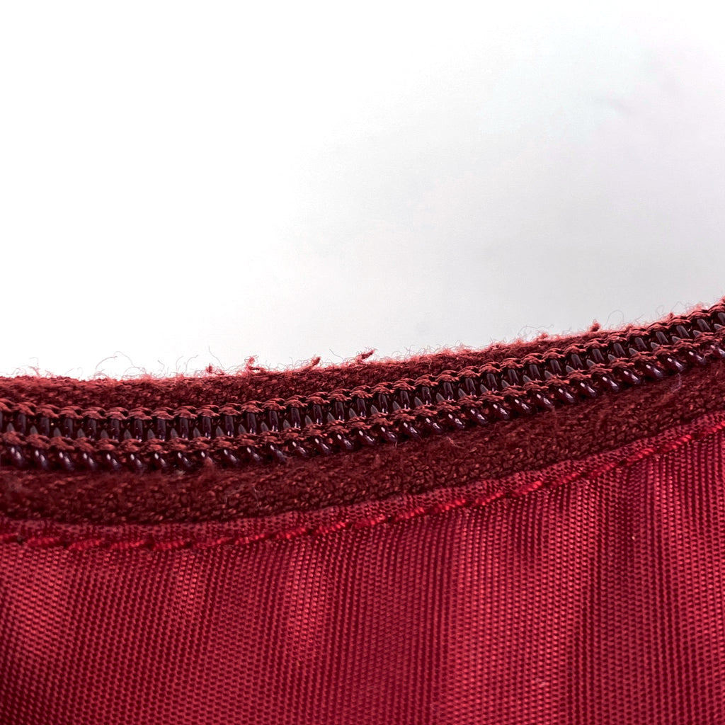 プラダ ロゴプレート ハンドバッグ ポーチ ショルダーバッグ ハンドバッグ ナイロン レッド レディース 【中古】brbag