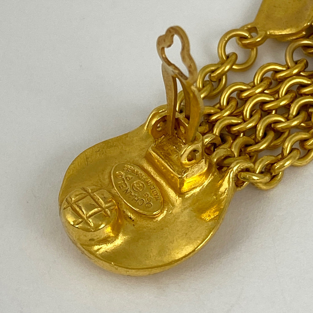 シャネル ココマーク イヤリング スイング ロゴ イヤリング GP ゴールド レディース 【中古】bracc