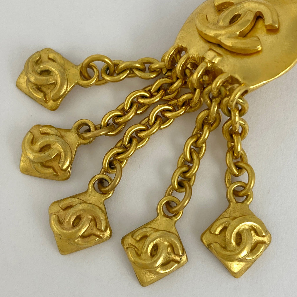シャネル ココマーク イヤリング スイング ロゴ イヤリング GP ゴールド レディース 【中古】bracc