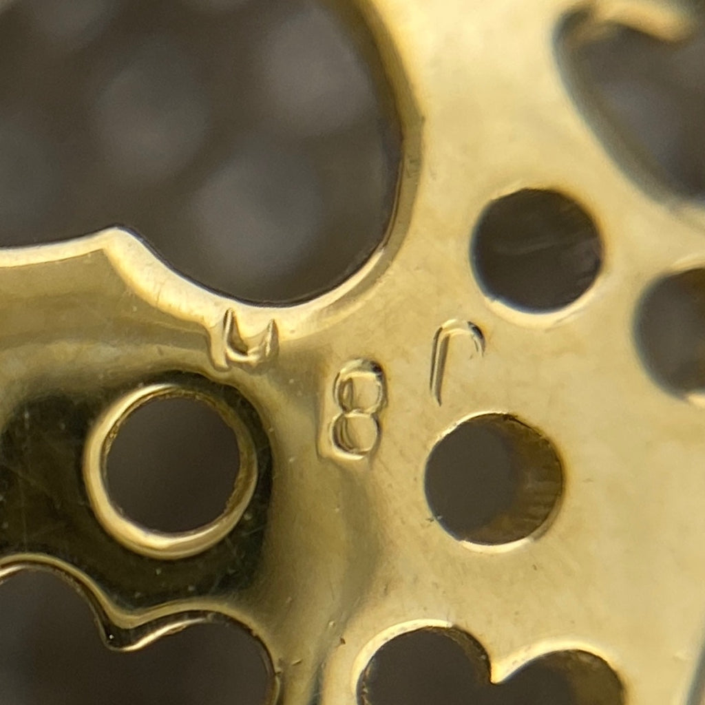 ポンテヴェキオ メレダイヤ デザインペンダントトップ YG イエローゴールド ペンダントトップ 750 ダイヤモンド レディース 【中古】brjwl