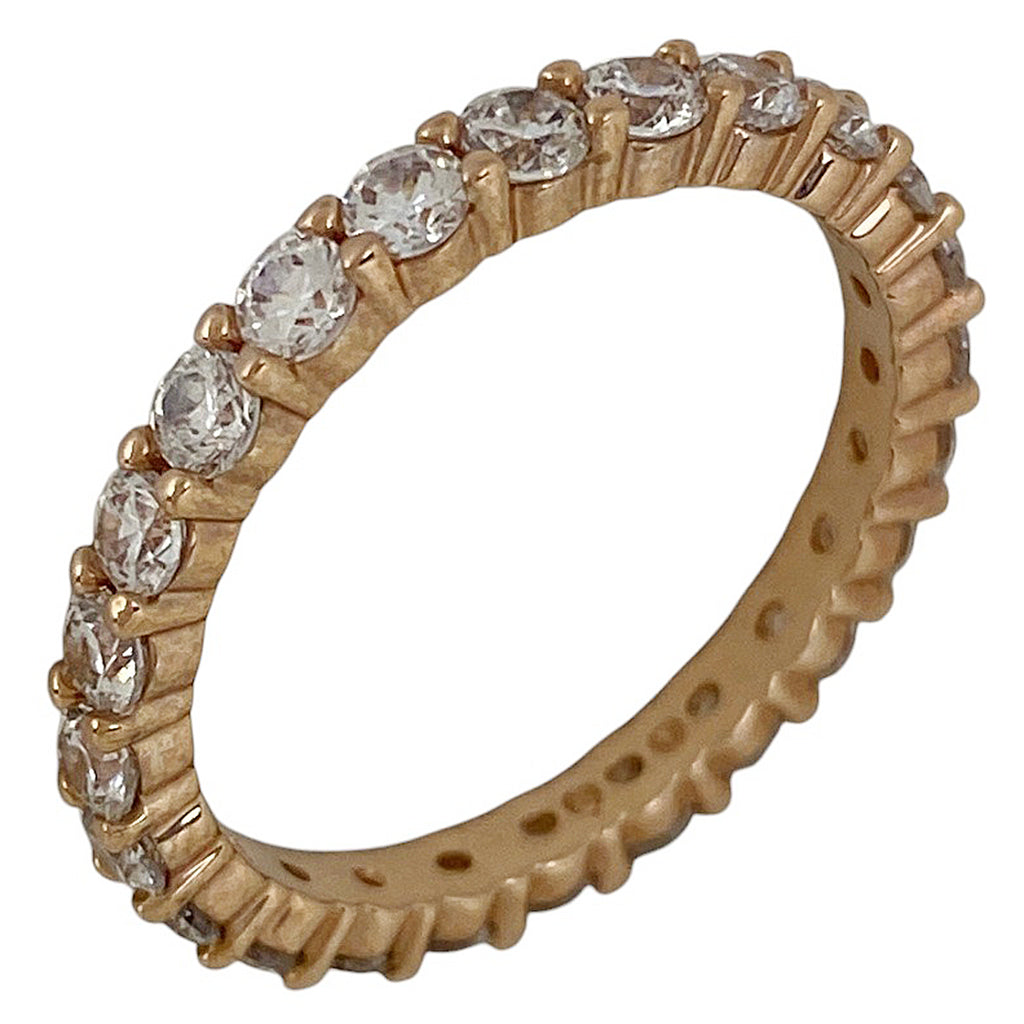 スワロフスキー クリスタル リング 指輪 リング 13.5号 GP ゴールド レディース 【中古】bracc