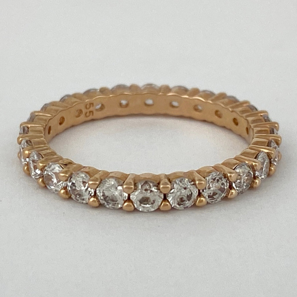 スワロフスキー クリスタル リング 指輪 リング 13.5号 GP ゴールド レディース 【中古】bracc