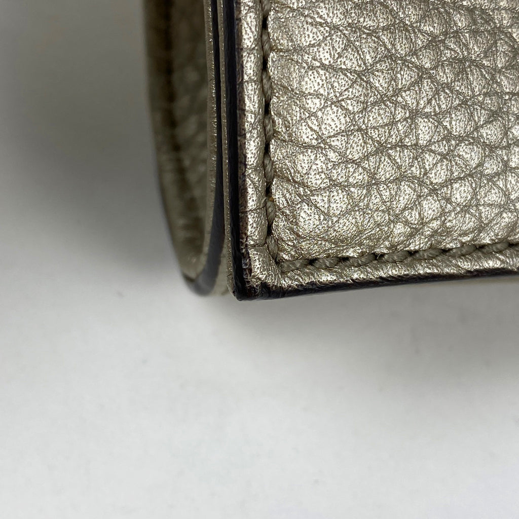 グッチ ソーホー クラッチバッグ セカンドバッグ フリンジ インターロッキングG クラッチバッグ レザー シャンパンゴールド 336753　 レディース 【中古】brbag