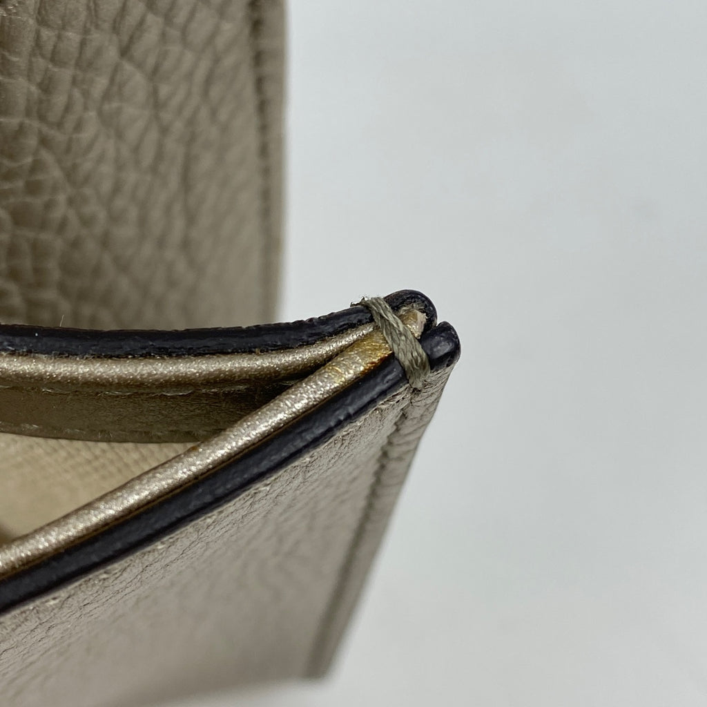 グッチ ソーホー クラッチバッグ セカンドバッグ フリンジ インターロッキングG クラッチバッグ レザー シャンパンゴールド 336753　 レディース 【中古】brbag