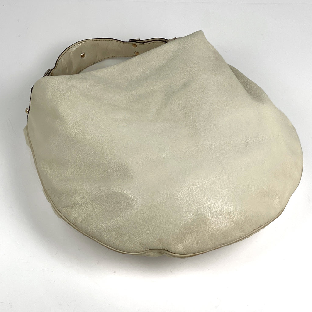 グッチ ホースビット ショルダーバッグ レザー アイボリー 170014 レディース 中古 brbag