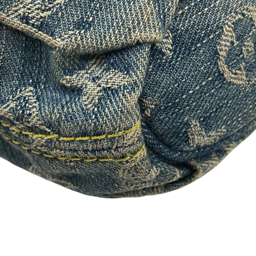 ルイ・ヴィトン ミニ プリーティ ハンドバッグ ワンショルダー 肩掛け ショルダーバッグ モノグラムデニム ブルー M95050 レディース 【中古】brbag