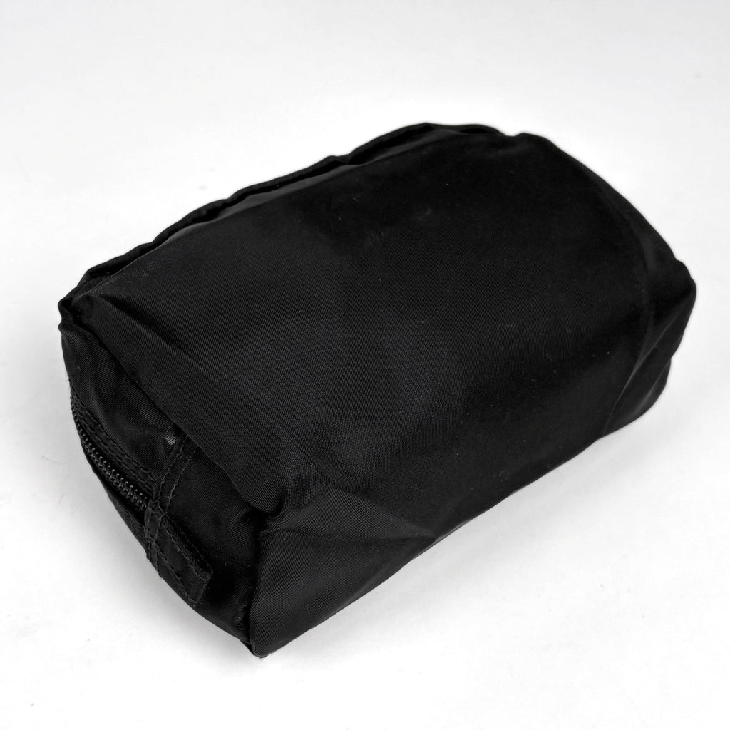 プラダ ロゴプレート ポーチ メイク コスメ 小物入れ 化粧ポーチ