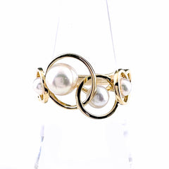 タサキ エニーマ リング リング 13号 750 パール レディース ブランドジュエリー 【中古】brjwl