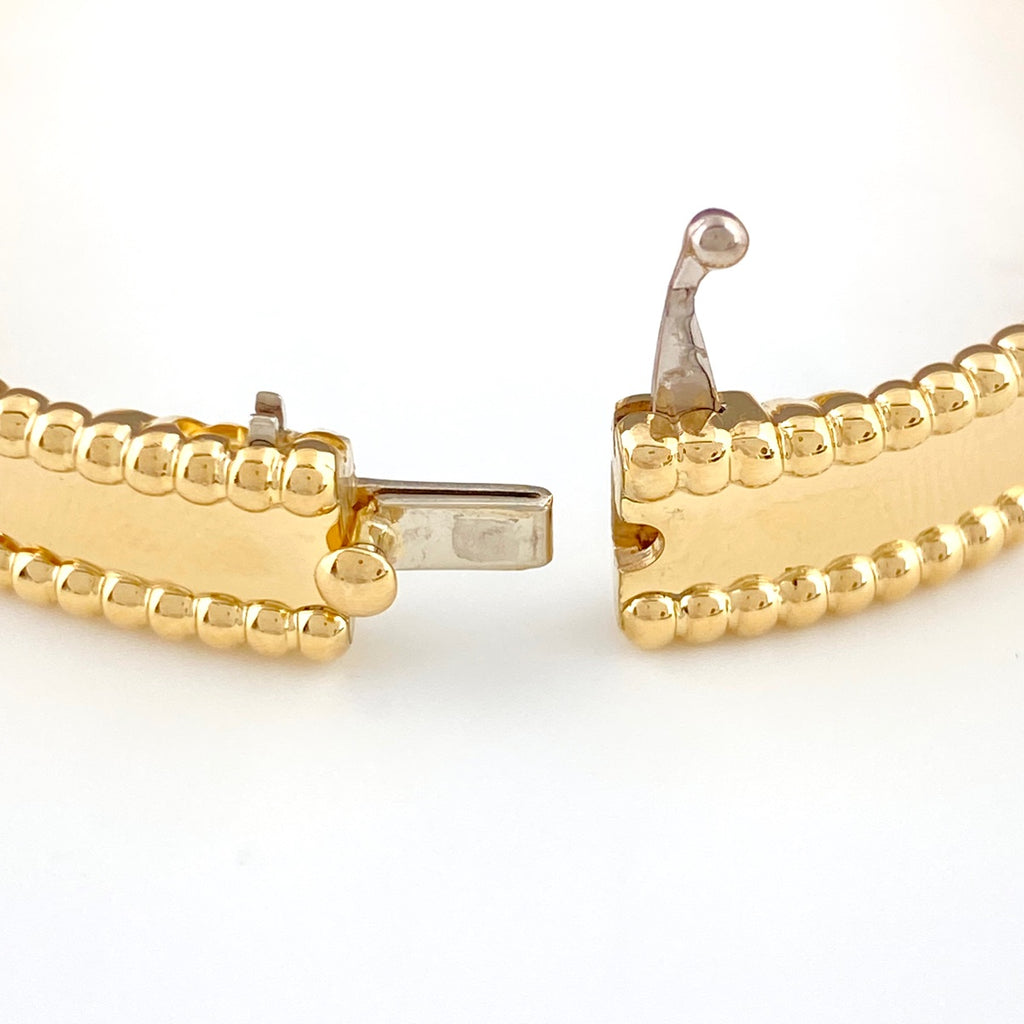 ヴァンクリーフ＆アーペル ペルレシニアチュール バングル YG イエローゴールド 腕輪 バングル 750 レディース 【中古】brjwl