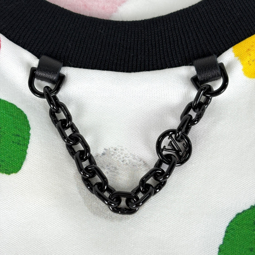 ルイ・ヴィトン ドット 半袖 Tシャツ 草間彌生 トップス 半袖Ｔシャツ ホワイト レッド マルチカラー レディース 【中古】brbag