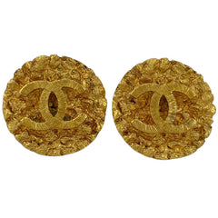 シャネル ココマーク ラウンド イヤリング CC イヤリング GP ゴールド レディース 【中古】bracc
