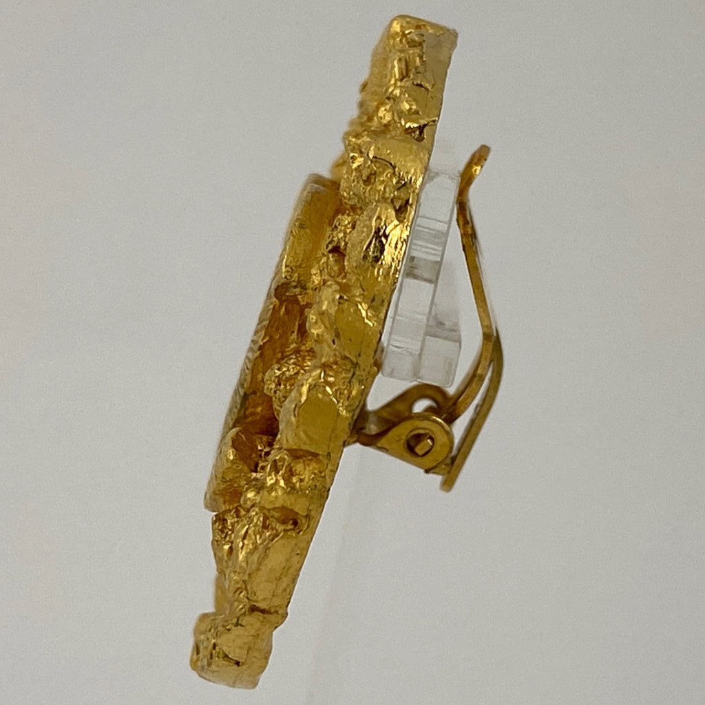 シャネル ココマーク ラウンド イヤリング CC イヤリング GP ゴールド レディース 【中古】bracc