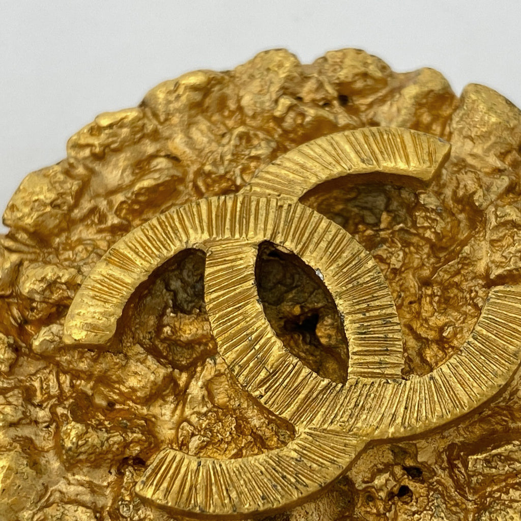 シャネル ココマーク ラウンド イヤリング CC イヤリング GP ゴールド レディース 【中古】bracc