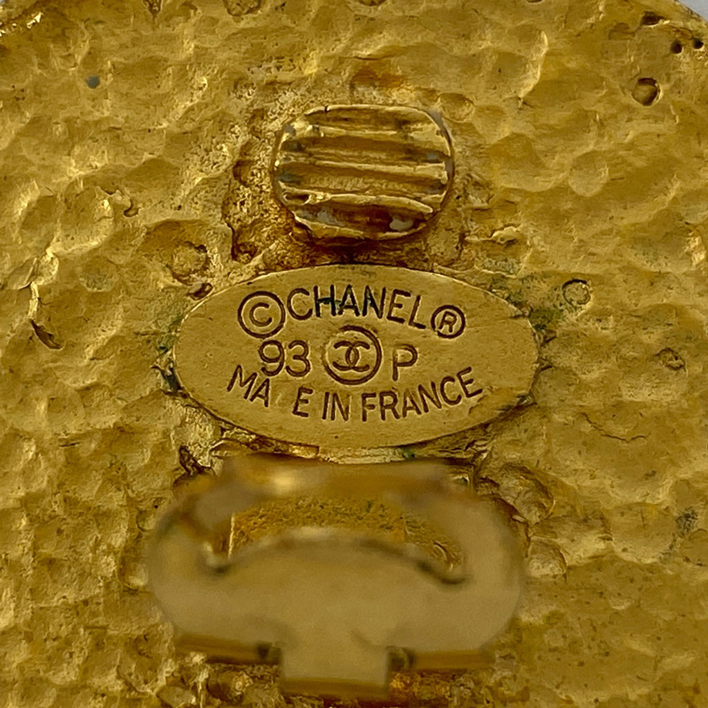 シャネル ココマーク ラウンド イヤリング CC イヤリング GP ゴールド レディース 【中古】bracc