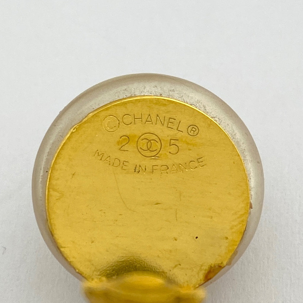 シャネル ココマーク フェイクパール イヤリング スイング イヤリング GP ゴールド レディース 【中古】bracc