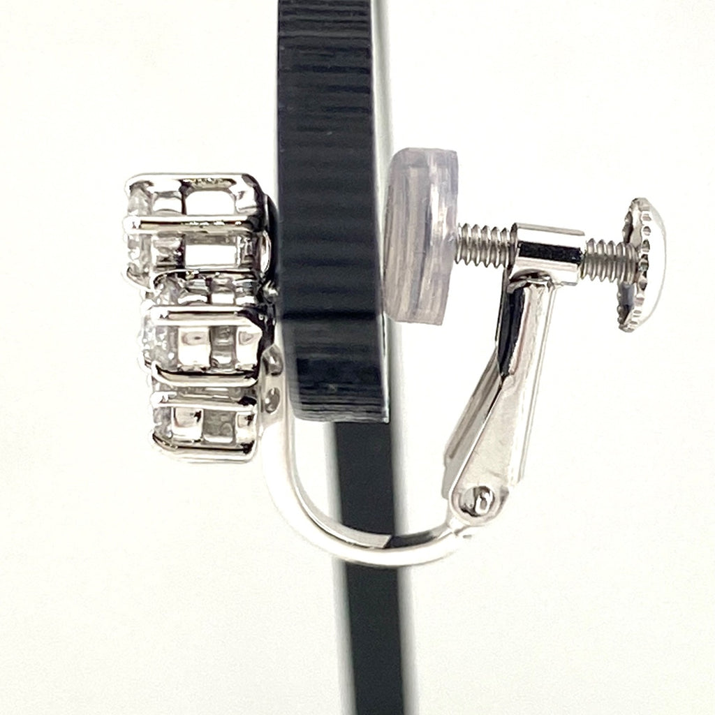 タサキ メレダイヤ デザインイヤリング プラチナ イヤリング Pt900 ダイヤモンド レディース 【中古】brjwl