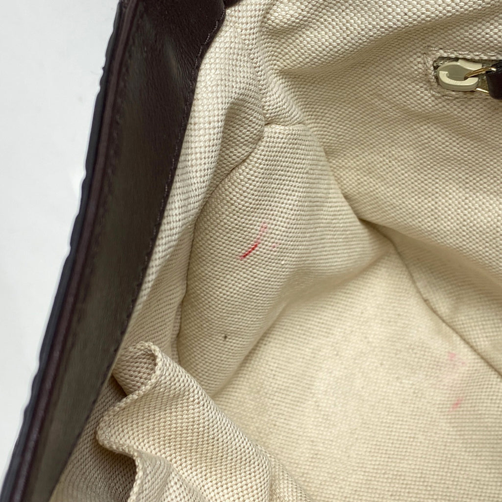 グッチ グッチシマ ショルダーバッグ GG柄 シグネチャー ショルダーバッグ シマレザー ブラウン 308452 レディース 【中古】brbag