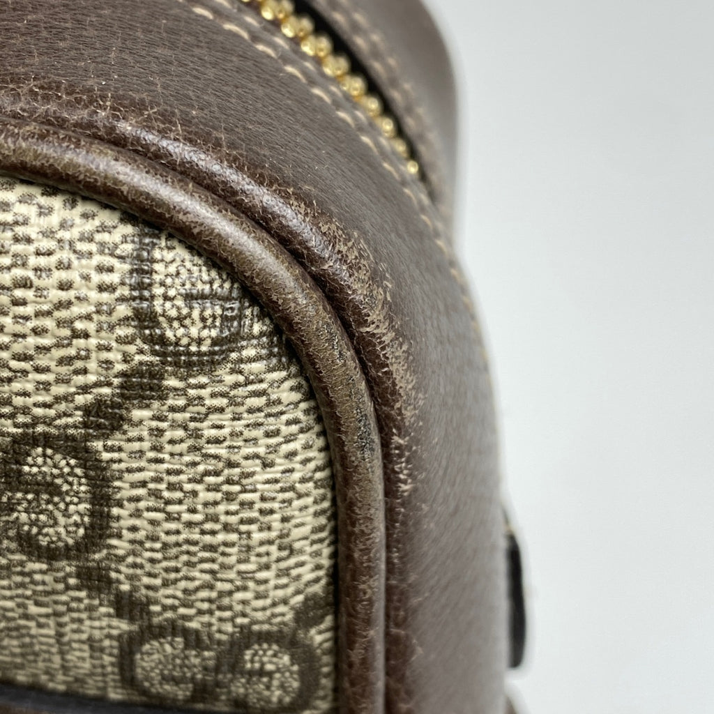 グッチ オフィディアGG スモール ショルダーバッグ GGスプリーム シェリーライン ウェブ ショルダーバッグ コーティングキャンバス ベージュ ブラウン 517080 レディース 【中古】brbag