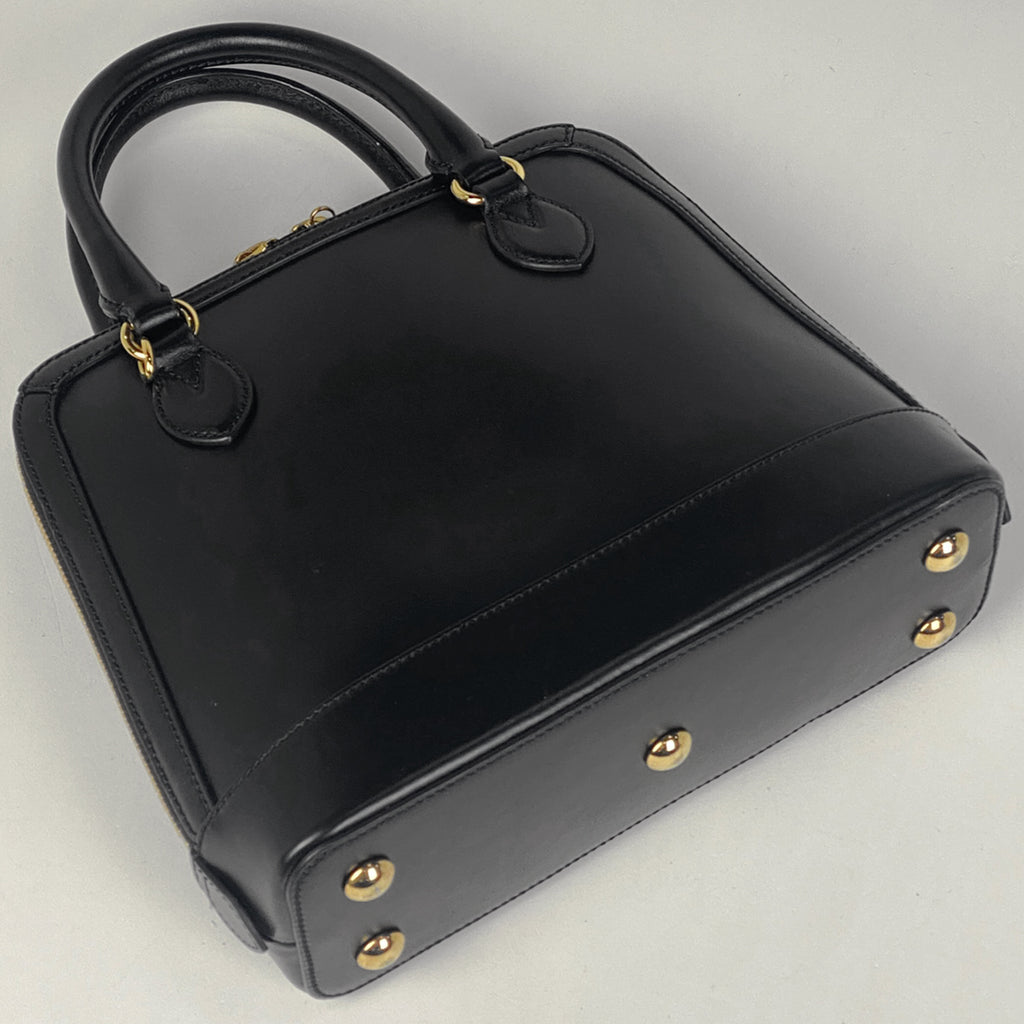 グッチ ホースビット 1955 スモール トップハンドルバッグ 手提げ ハンドバッグ レザー ブラック 621220 レディース 【中古】brbag