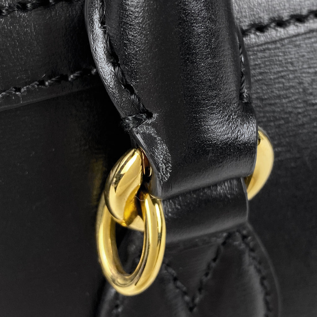 グッチ ホースビット 1955 スモール トップハンドルバッグ 手提げ ハンドバッグ レザー ブラック 621220 レディース 【中古】brbag